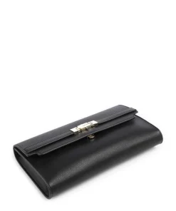 Fae Re Umhängetasche Lederimitat schwarz