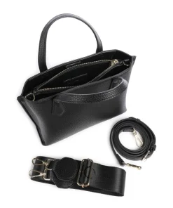 Fall Re Handtasche Lederimitat schwarz
