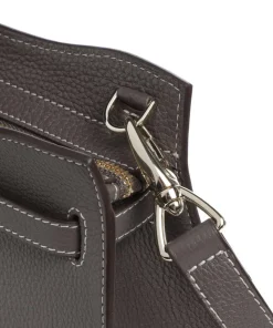 Farah S Umhängetasche genarbtes Rindsleder taupe