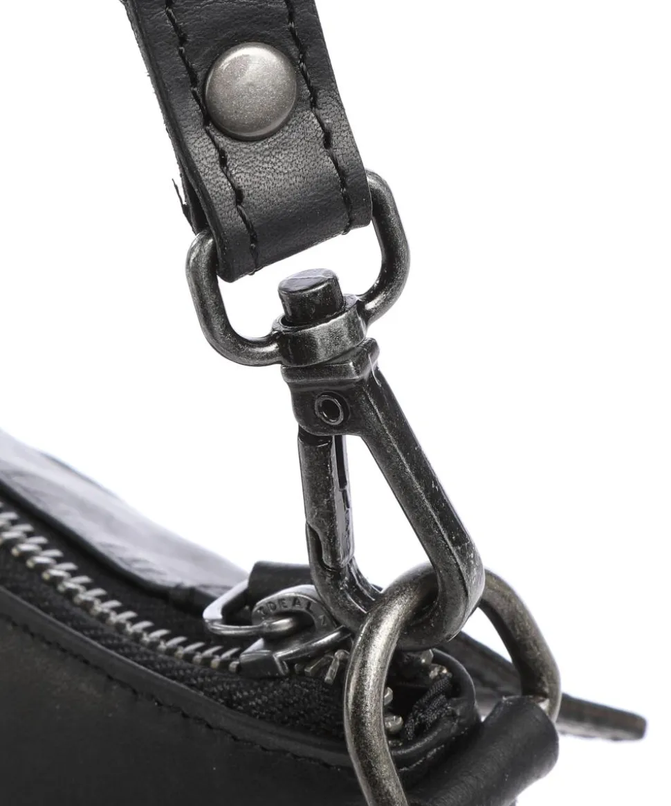 Faro Schultertasche Pull-Up Rindsleder schwarz