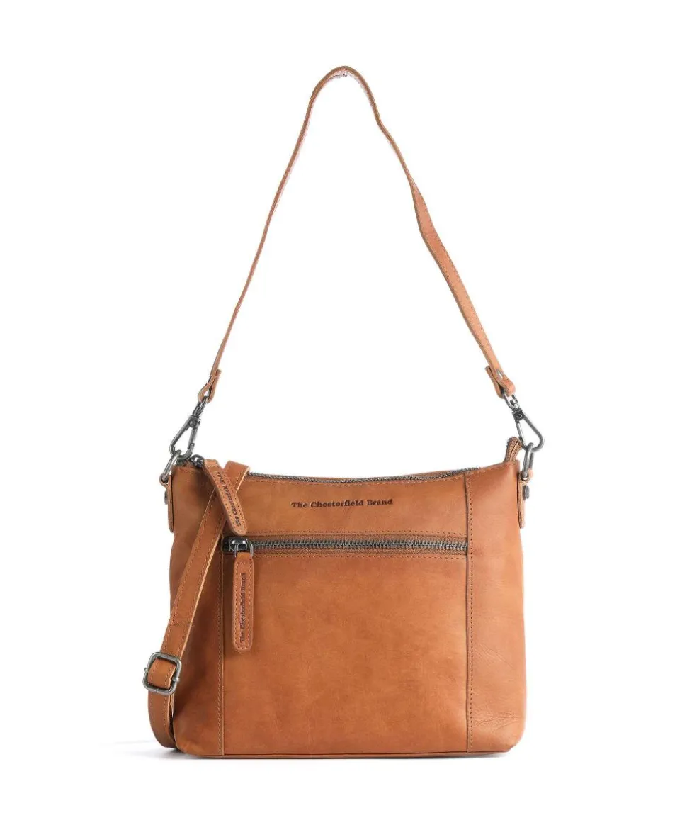 Faro Schultertasche Pull-Up Rindsleder cognac