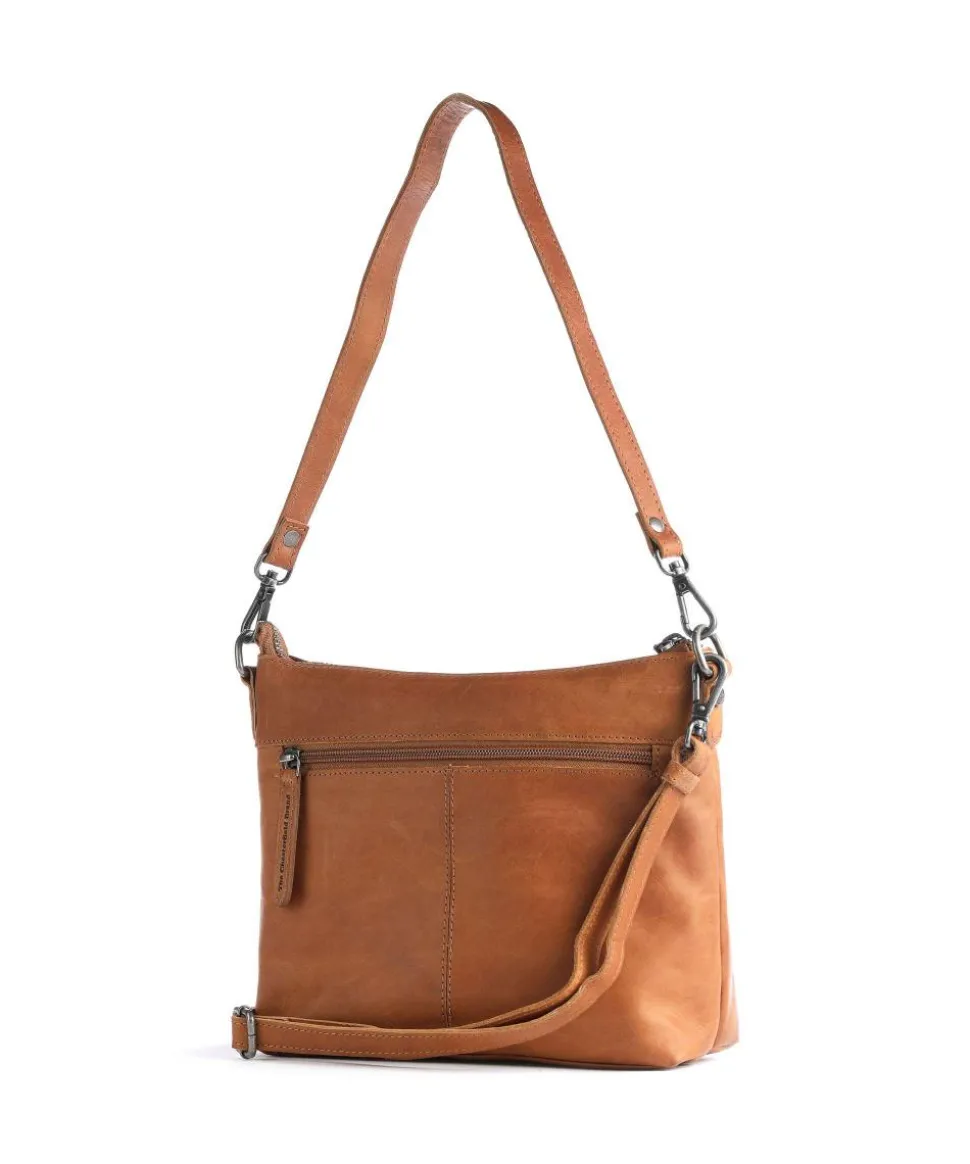 Faro Schultertasche Pull-Up Rindsleder cognac