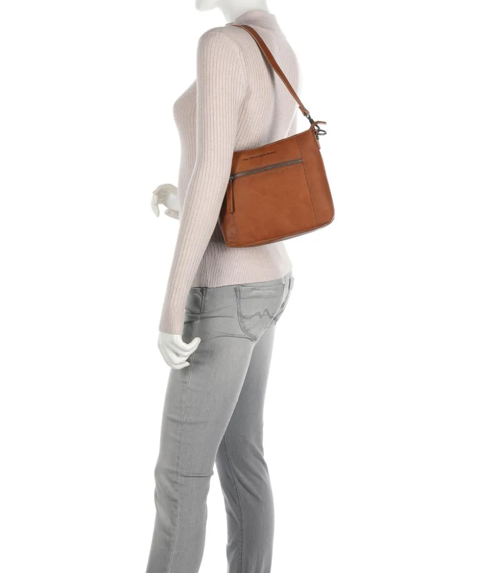 Faro Schultertasche Pull-Up Rindsleder cognac