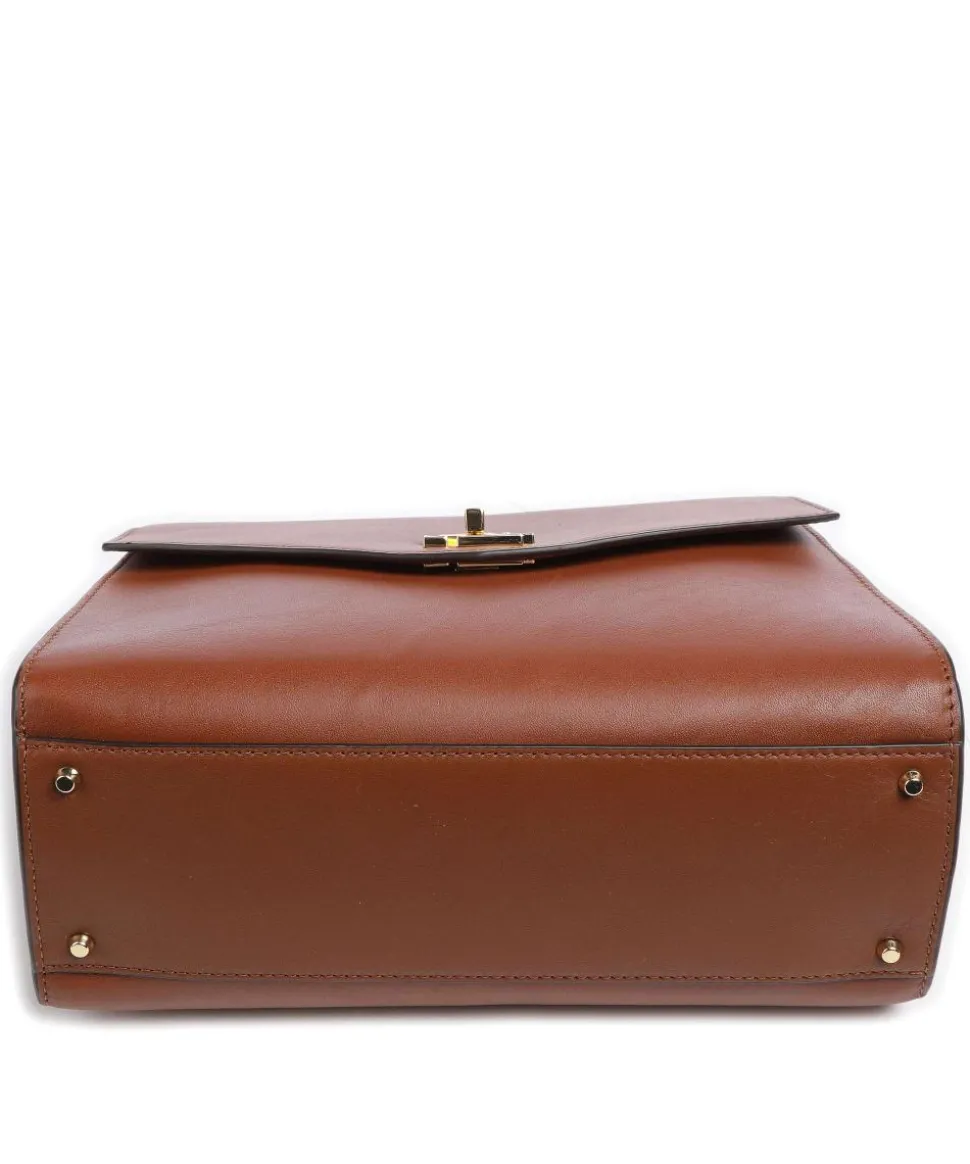 Farrah 27 Handtasche fein genarbtes Rindsleder braun