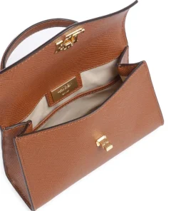 Farrah Small Handtasche genarbtes Leder braun