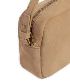 Farrah Suede S Umhängetasche Veloursleder beige