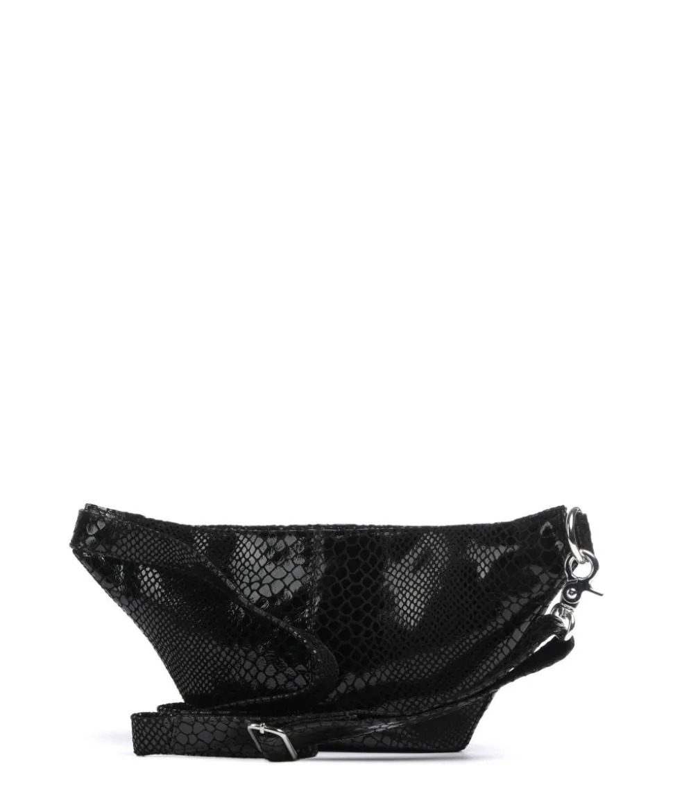 Fashion Favorites Gürteltasche weiches Rindsleder schwarz