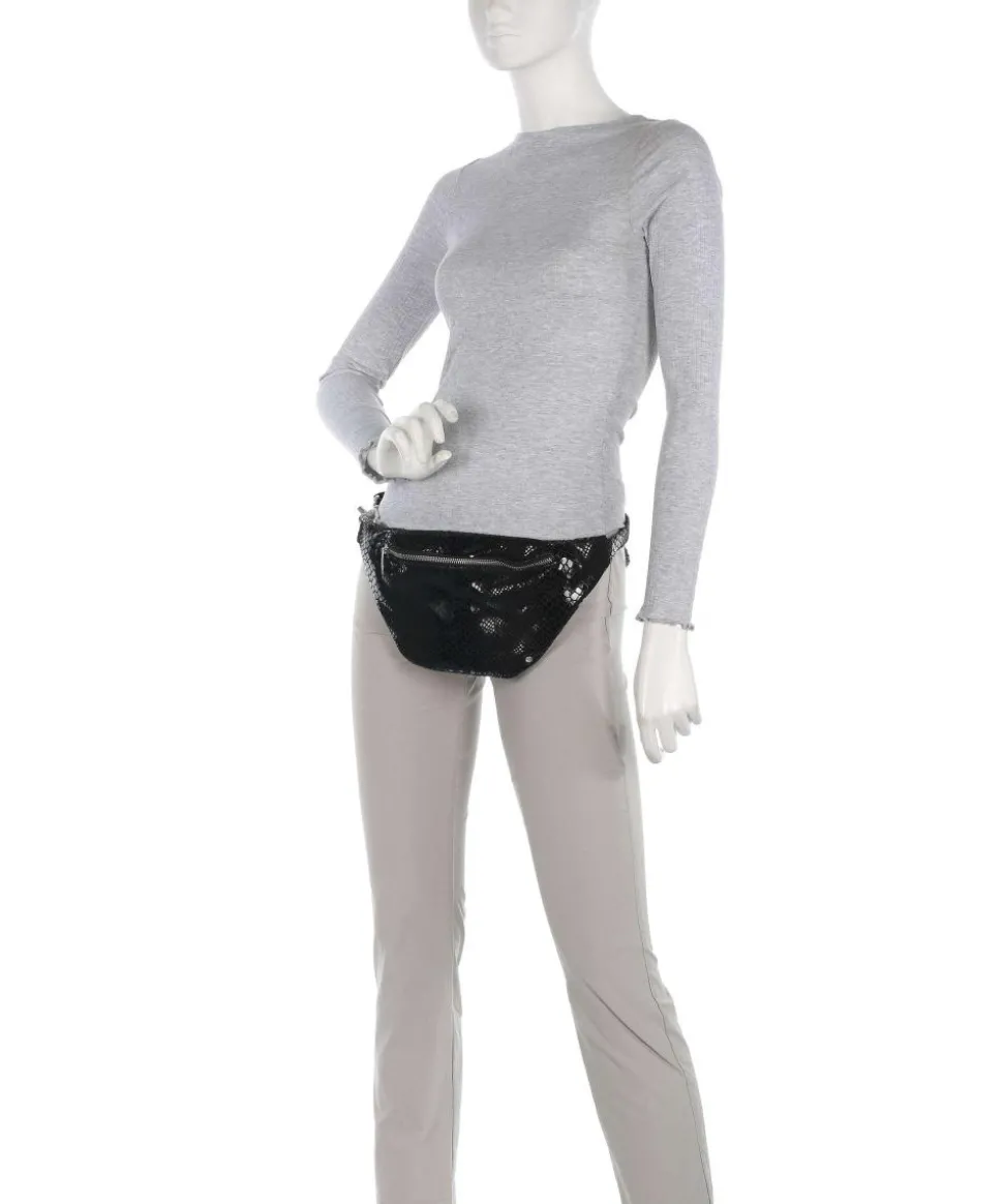 Fashion Favorites Gürteltasche weiches Rindsleder schwarz