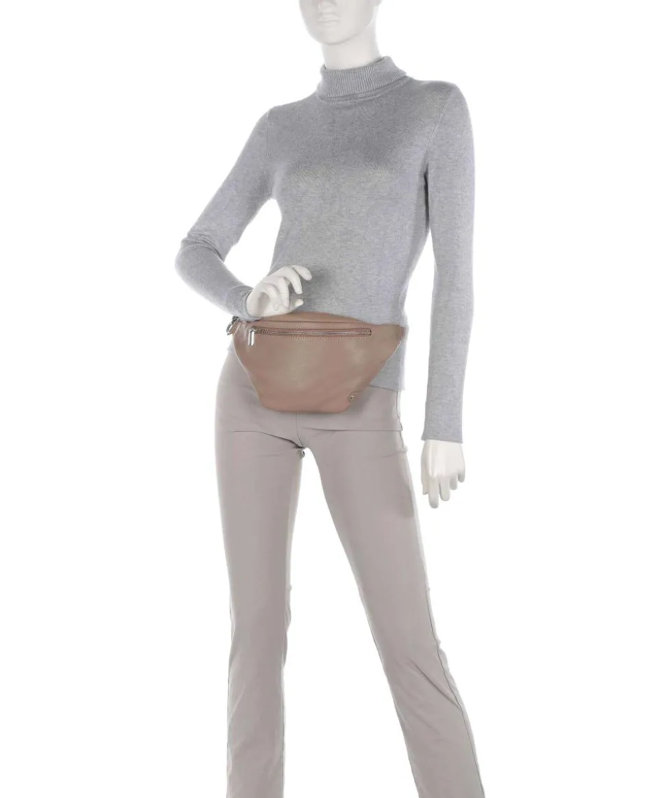 Fashion Favorites Gürteltasche weiches Rindsleder taupe