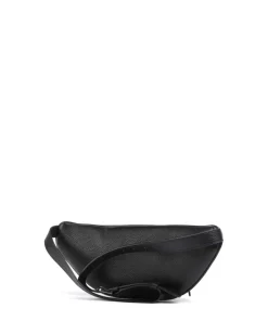 Fashion Gürteltasche genarbtes Rindsleder schwarz