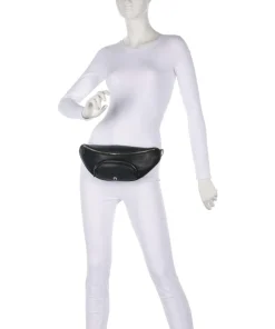 Fashion Gürteltasche genarbtes Rindsleder schwarz