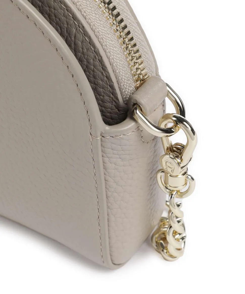 Fashion Handytasche genarbtes Rindsleder grau