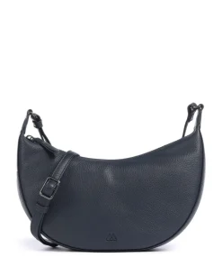 Faye Umhängetasche genarbtes Rindsleder navy