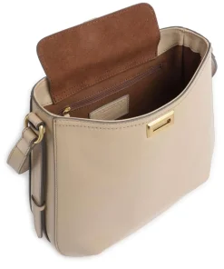 Federica Beuteltasche fein genarbtes Rindsleder beige