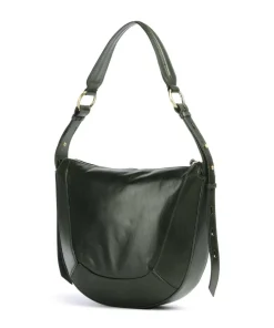 Fedora Schultertasche fein genarbtes Rindsleder khaki