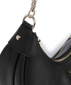 Fedora Schultertasche Lederimitat schwarz