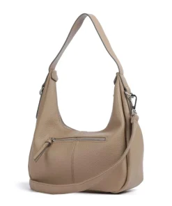 Feel Wild Beuteltasche genarbtes Leder hellbraun