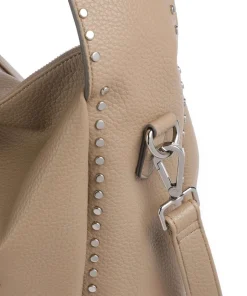 Feel Wild Beuteltasche genarbtes Leder hellbraun