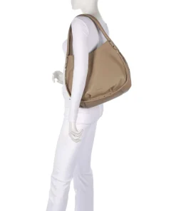 Feel Wild Shopper genarbtes Leder hellbraun