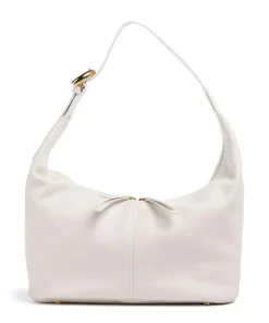 Fernanda Beuteltasche genarbtes Rindsleder weiß