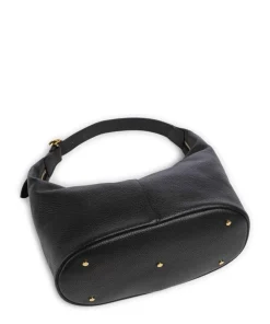 Fernanda Beuteltasche genarbtes Rindsleder schwarz