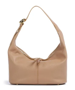 Fernanda Beuteltasche genarbtes Rindsleder hellbraun