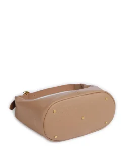 Fernanda Beuteltasche genarbtes Rindsleder hellbraun