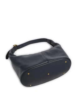 Fernanda Beuteltasche genarbtes Rindsleder navy