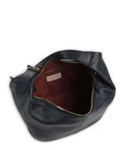 Fernanda Beuteltasche genarbtes Rindsleder navy