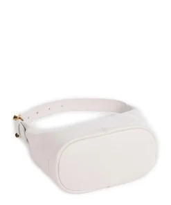 Fernanda Schultertasche genarbtes Leder weiß