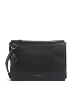 Fine Florence Umhängetasche genarbtes Leder schwarz