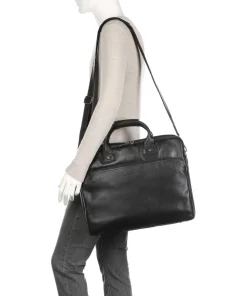 Firenze Aktentasche 17″ Leder schwarz