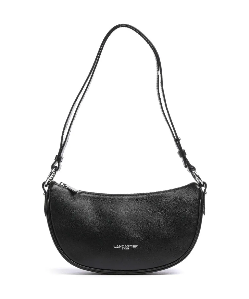 Firenze Fashion Schultertasche genarbtes Rindsleder schwarz