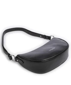 Firenze Fashion Schultertasche genarbtes Rindsleder schwarz