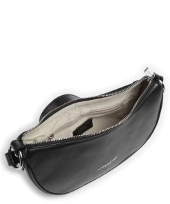 Firenze Fashion Schultertasche genarbtes Rindsleder schwarz