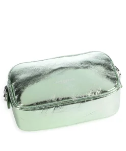 Firenze Fashion Umhängetasche fein genarbtes Rindsleder grün