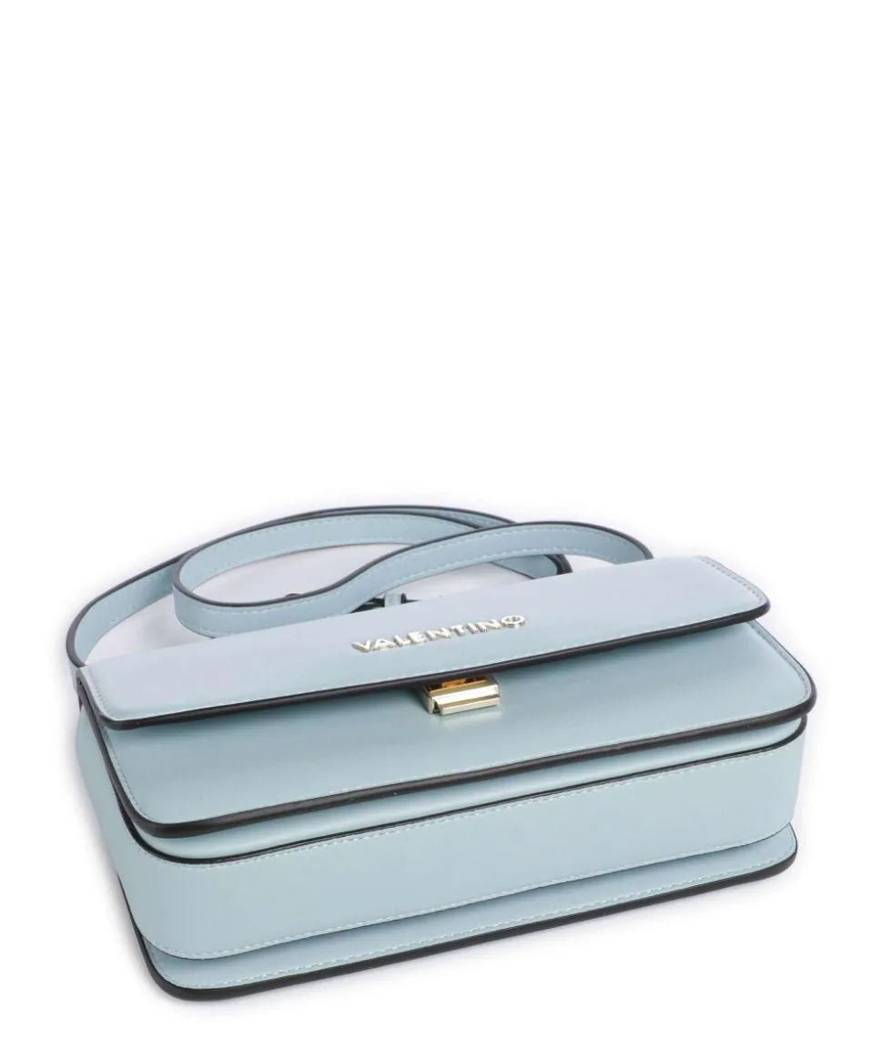 Flap Re Umhängetasche Lederimitat hellblau