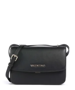 Flap Re Umhängetasche Lederimitat schwarz