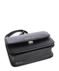 Flap Re Umhängetasche Lederimitat schwarz