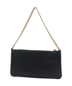 Flat Horizontal Schultertasche fein genarbtes Rindsleder schwarz