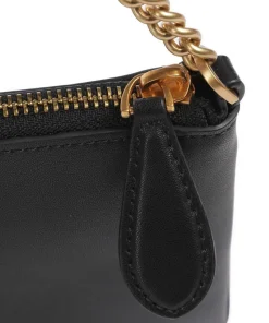 Flat Horizontal Schultertasche fein genarbtes Rindsleder schwarz