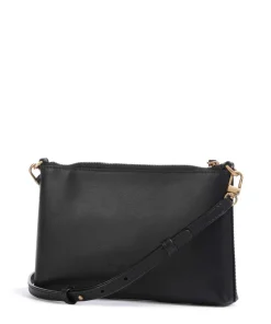 Flat Mini Umhängetasche Kalbsleder schwarz