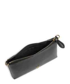 Flat Mini Umhängetasche Kalbsleder schwarz