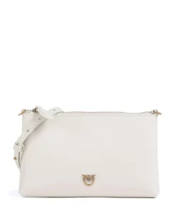 Flat Mini Umhängetasche Kalbsleder elfenbein
