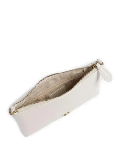 Flat Mini Umhängetasche Kalbsleder elfenbein