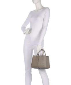 Flora Medium Handtasche Lederimitat taupe