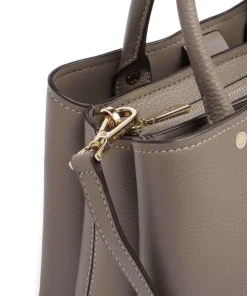 Flora Medium Handtasche Lederimitat taupe