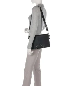 Florence Cupid Handtasche Saffiano-Rindsleder schwarz