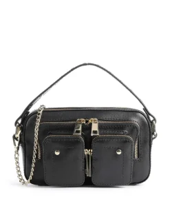 Florence Helena Umhängetasche fein genarbtes Leder schwarz