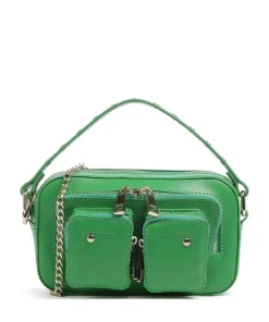 Florence Helena Umhängetasche fein genarbtes Leder grün